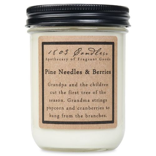 1803 Candles-Pine Needles & Berries-Prairie Revival