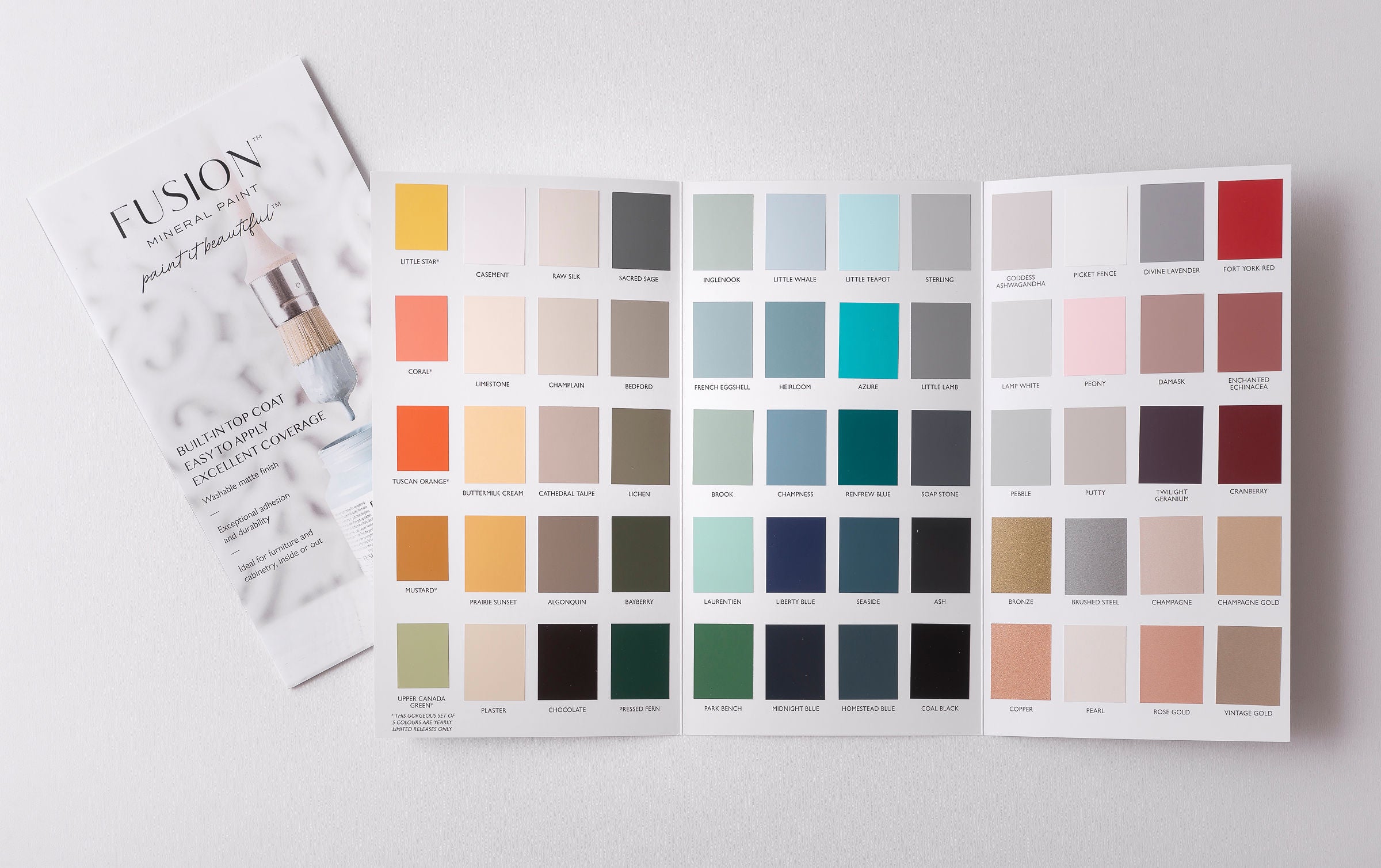 Boutique Mineral Paint Colour Chart – Carts & Millie